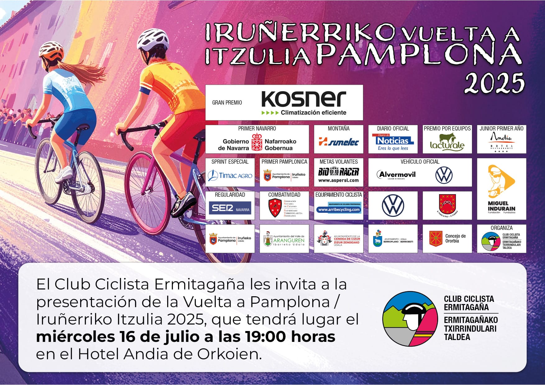Pamplona se convierte en el epicentro del ciclismo femenino y juvenil con dos grandes vueltas